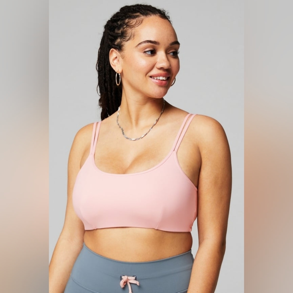 Low impact bra coral pink